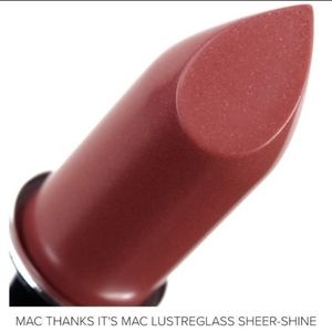 MAC LIPSTICK "THANKS IT'S MAC" LUSTRE-GLASS SHEER SHINE